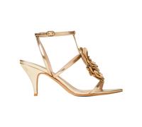 Twinset - Sandali in pelle con fiore - - Shoes - Donna - Giallo - 37 EU
