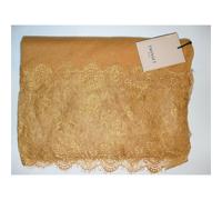 TWINSET SCIARPA DONNA STOLA IN CASHMERE E PIZZO OCRA SCURO