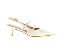 Twinset, ,Shoes ,Donna ,Bianco ,36 EU Décolleté Slingback Effetto Vernice