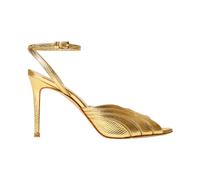 Twinset, ,Shoes ,Donna ,Giallo ,38 EU Sandali con Tacco Alto Tejus Print