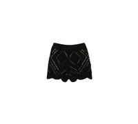 Twinset - Short in maglia a motivo a rombi - - Shorts - Donna - Nero - M