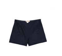 Twinset - Shorts con ricamo floreale - - Shorts - Donna - Blu - L