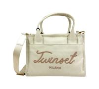 Twinset - Signature Tote Medium - - Bags - Donna - Beige - ONE SIZE