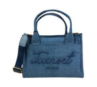 Twinset - Signature Tote Medium - - Bags - Donna - Blu - ONE SIZE