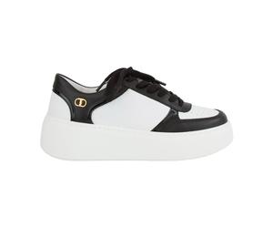 Twinset - Sneakers basse in pelle bicolore - -Shoes -Donna -Bianco -39 EU