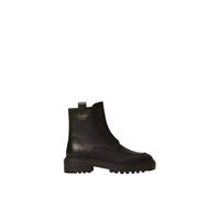 Twinset - Stivaletti chunky in pelle con logo - - Shoes - Donna - Nero - 40 EU