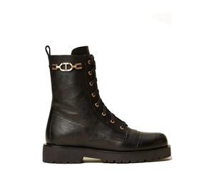 Twinset - Stivali in Seta e Nylon Neri - - Shoes - Donna - Nero - 39 EU