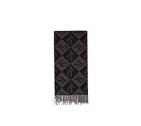 Twinset - Stola jacquard con logo lettering - - Accessories - Donna - Grigio - ONE SIZE