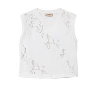 Twinset, ,Tops ,Donna ,Bianco ,L Lace-Panelled Top