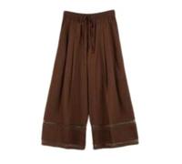 Twinset - Wide Pantaloni - - Trousers - Donna - Marrone - L
