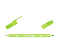 TWINTONE-50 - Pennarello a doppia punta. Verde lime