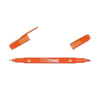 TWINTONE-76 - Pennarello a doppia punta. Colore carrot arancione.
