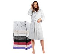 Twinzen Accappatoio per Donna con Cappuccio in Spugna Certificato Oeko Tex - 2 Tasche, Cintura - Vestaglia - per Uscire dalla Doccia, Assorbente e Confortevole