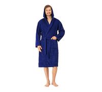 Twinzen Accappatoio per Uomo con Cappuccio in Spugna, 2 Tasche, Cintura Cotone Senza Prodotto Chimico, Oeko Tex - Vestaglia per Uscire dalla Doccia, Assorbente e Confortevole