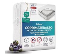 Twinzen - Coprimaterasso Una Piazza e Mezza 120x200 x 20cm Impermeabile - Coprimaterasso Antiacaro e Anticimici Con Cerniera - Bi-Ome & Oeko-Tex