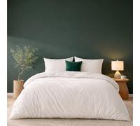 Twinzen Copripiumino 200x200 cm Bianco, con 2 Federe 50x70cm - Set Copripiumino Matrimoniale Microfibra - Oeko-Tex