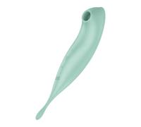 SATISFYER TWIRLING PRO+ STIMOLATORE DI IMPULSI D''ARIA E VIBRATORE APP - VERDE - VERDE