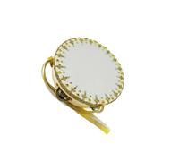 TWISAXC Accessorio da danza fatto a mano, tamburello dorato, che esalta le performance di danza classica attraverso un artigianato leggero e ispirazioni artistiche. Accessorio da