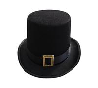 TWISAXC Cappello a cilindro da mago vintage, da donna e da uomo, accessorio | essenziale per spettacoli teatrali e in costume, accessorio essenziale per le esibizioni dei maghi, non per gli spettacoli