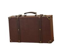 TWISAXC Piccola borsa da viaggio per la notte in pelle PU per avventurieri in cerca di un contenitore elegante con un fascino senza tempo, decorazione per la, Marrone, S 34x8x20.5 cm