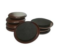 TWISAXC Strumento per spostare mobili ingombranti senza sforzo, dotato di cursori resistenti e riutilizzabili. I mobili sono realizzati in EVA e plastica durevole. La parte, Rotondo Marrone, 8 cm