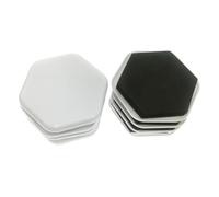 TWISAXC Strumento per spostare mobili ingombranti senza sforzo, dotato di cursori resistenti e riutilizzabili. I mobili sono realizzati in EVA e plastica durevole. La parte, Esagono bianco, 7.5 cm