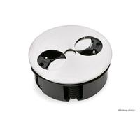 Twist Doppia Presa,Einbausteckdosenelemente,Con Ciabatta Prese Elettriche,Bianco