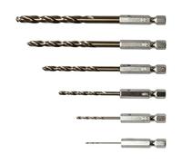 Twist Drill Bits, 1-6mm Steel Quick-Change Precision Drill Bit Set, 1/4-Inc | Hex Shank Bits for Metal, Woodworking, Garden Fence, Window, Planter, Machine and Firewood