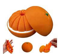 Twist Fruit Fidget Ball, Reliable Sensory Stimulation Station, Smooth with Tactile Feature, Heavy Duty Articulated Piece, Ergonomic Citrus Design with Sl inish, Solief Tool for Study