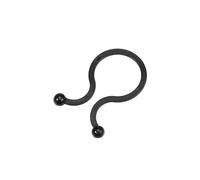 Twist Lock Cavo Filo Fascette Nylon U Salva Spazio 22mm Diametro Nero 200pz