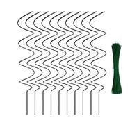 Twist Stakes, Compact Plant Supports, Rust-Proof Garden Stake, Portable Metal Rods Design, Ideal for Vegetables, Flowers, Roses, Vine, Climbing Support 16.93x2.76x2.76 Inch