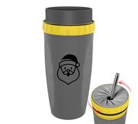 Twist-Top Cup - Borraccia girevole da 300 ml, con cannuccia, a prova di perdite, portatile, con tappo a vite, per ragazze, uomini, donne