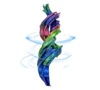 Twistable Rose Fidget Toy - 3D Printed Stress Relief, Sensation Decrease Tool Interactive Hand Spinner Style Design with Strong Build for Focus Support for Adults Students Office