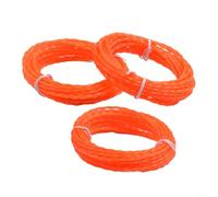 Twisted Line - Confezione da 3 fili professionali in nylon di grado 4,3 m, per sistemi multitesta EGO ST1500F ST1502SF, arancione