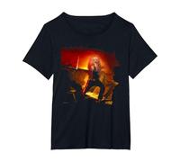 Twisted Sister Dee Snider Servizio Fotografico Simon Fowler Maglietta, Donna Plus-Size, Nero, 5X