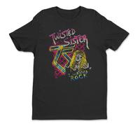 Twisted Sister I Wanna Rock T-Shirt Uomo Nera Manica Corta Girocollo