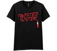Twisted Sister Lipstick Donna T-Shirt Nero XXL 100% Cotone Regular