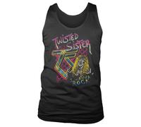Twisted Sister Officialmente Licenziata I Wanna Rock Canotta Uomo Nera Slim