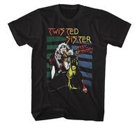 Twisted Sister Stay Hungry T-Shirt Manica Corta Nero Cotone Maglia Girocollo