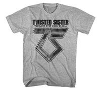 Twisted Sister You Can't Stop Rock n Roll Men's T Shirt Glam Concert Grey L