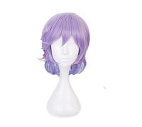 Twisted Wonderland Epel Felmier Cosplay Short Purple Curly Wig + Wig Cap Synthetic Hair Halloween Party Props Men Women