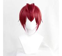 Twisted-Wonderland Riddle Rosehearts Parrucca Cosplay Capelli Sintetici Halloween Unisex Giochi di ruolo Puntelli Parrucca gratis Cap come foto