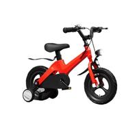 Twister Auto Bicicletta per bambini dai 3 ai 10 anni, bicicletta con ruote di supporto, facile da montare, bicicletta con illuminazione notturna (rosso, 14 pollici)
