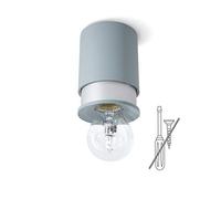 Twister Living Lampada da soffitto - Facile da fissare, senza viti, basta un gancio, protetta da brevetto, E27 - Taupe