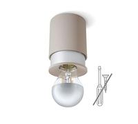 Twister Living Lampada da soffitto - Facile da fissare, senza viti, basta un gancio, protetta da brevetto, E27 - Sabbia