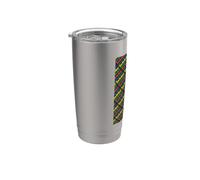 Twister Logo Pattern Dark Bicchiere termico in acciaio inox doppia parete