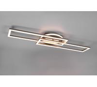 TWISTER PLAFONIERA LED 30W 4500lm, 2700 - 6000K RETTANGOLARE ACCIAIO ORIENTABILE CON BASE ILLUMINATA ROTONDA CON TELECOMANDO MULTIFUNZIONE L. 90CM DIMMERABILE