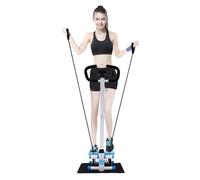 Twister Stepper con Power Ropes, Home Cross Trainer, Up-Down Swing Stepper con manubrio e display, regolabile Fitness Stepper