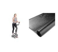 Twister Stepper Machine, Height Adjustable Stepper w/Handlebars & LCD Monitor + Equipment Mat -Extra Small - NO. 074-XS