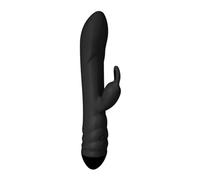 ADRIEN LASTIC - VIBRATORE TWISTER E MASSAGGIATORE ROTATORE CONIGLIO NERO